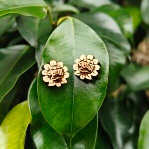 Krishna Naam Tulsi Earrings