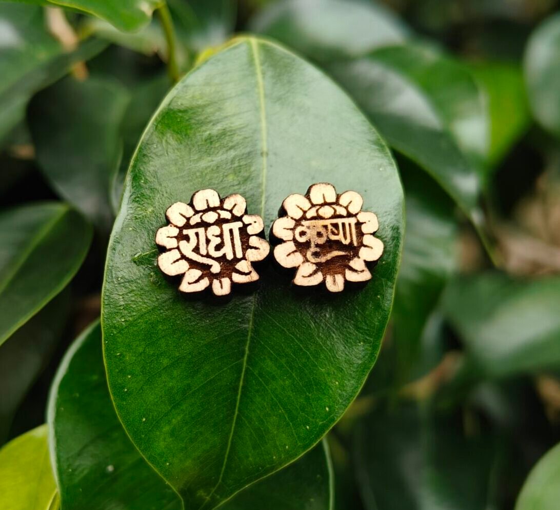 Radha Krishna Tulsi Earrings