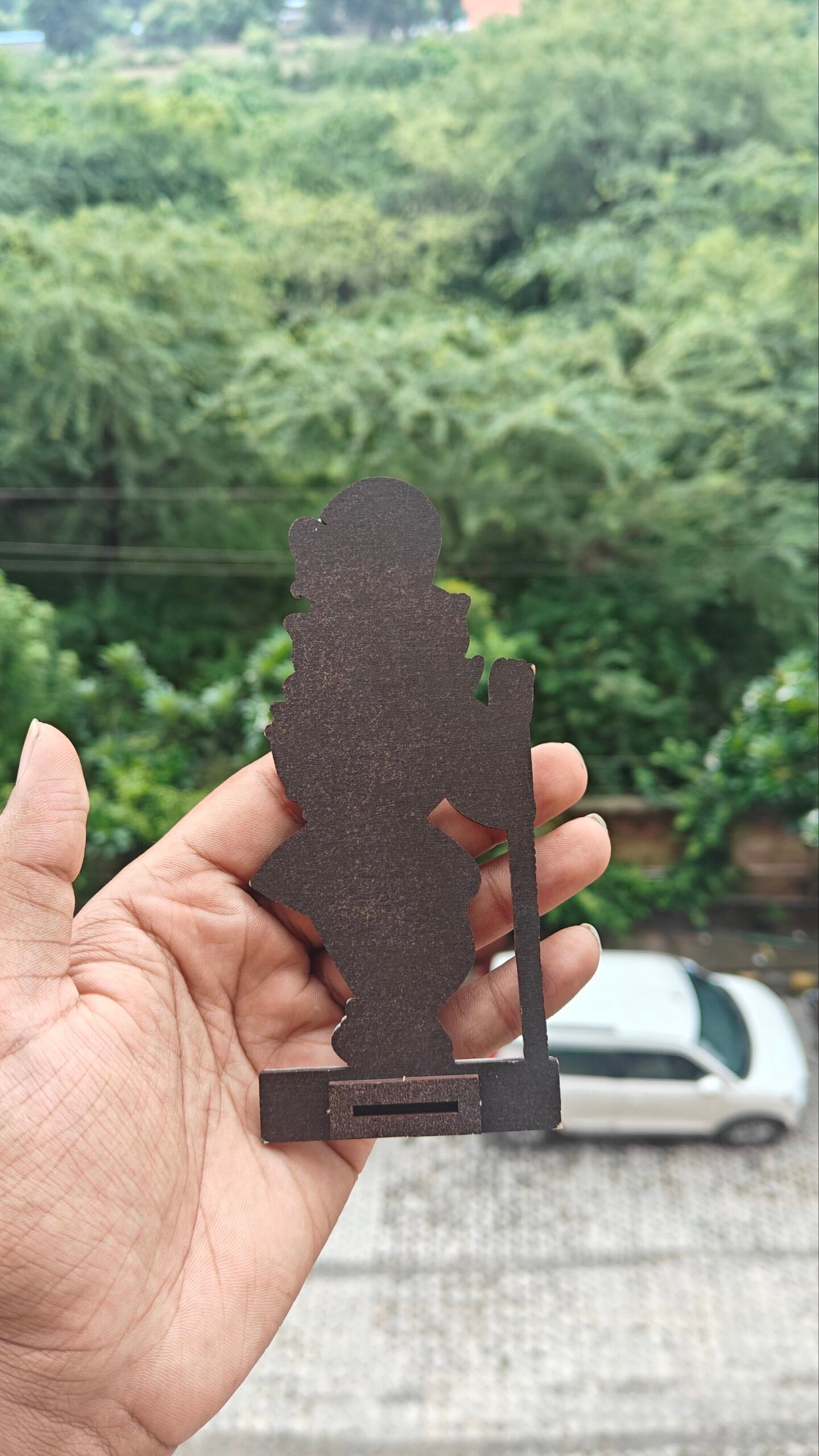 Radharaman Ji Wooden Cutout - Image 4