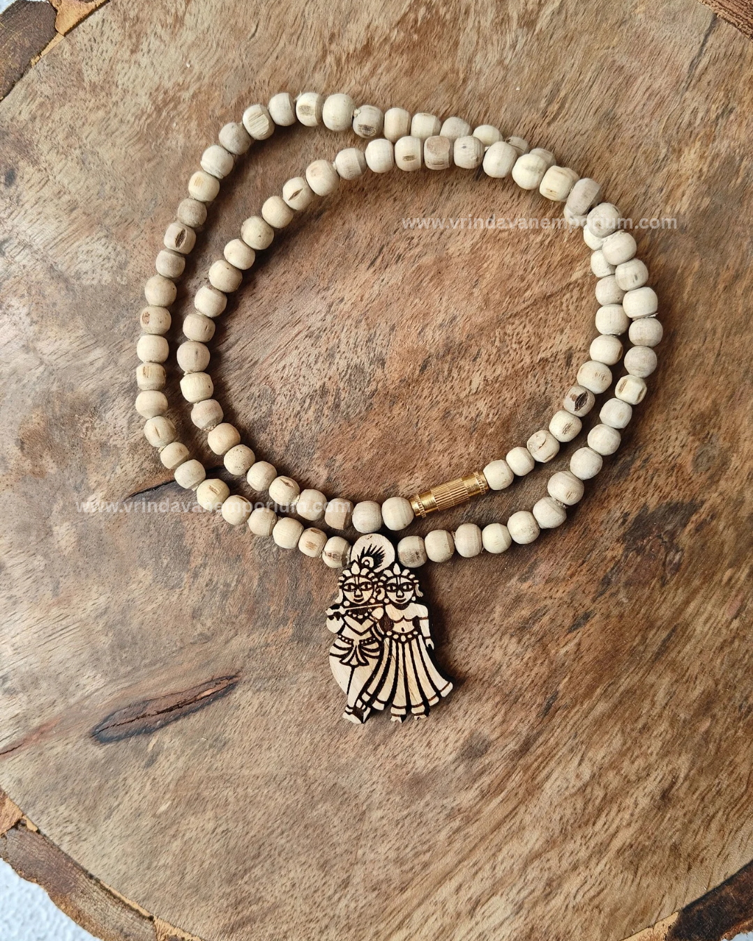 Radha Krishna Tulsi locket mala